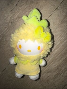 TOPTOY Sanrio Fruity Paradise Series Hello Kitty Pineapple Vinyl Plush Keychain
